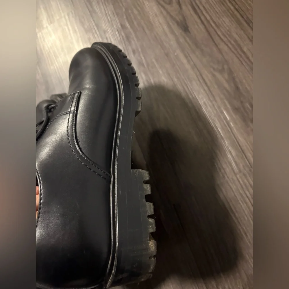 ZARA Boys Black Dress shoes size 7